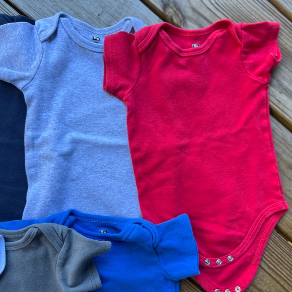 8 HB Infant Baby Toddler Colorful Snap Bodysuit Onesies - Picture 6 of 8